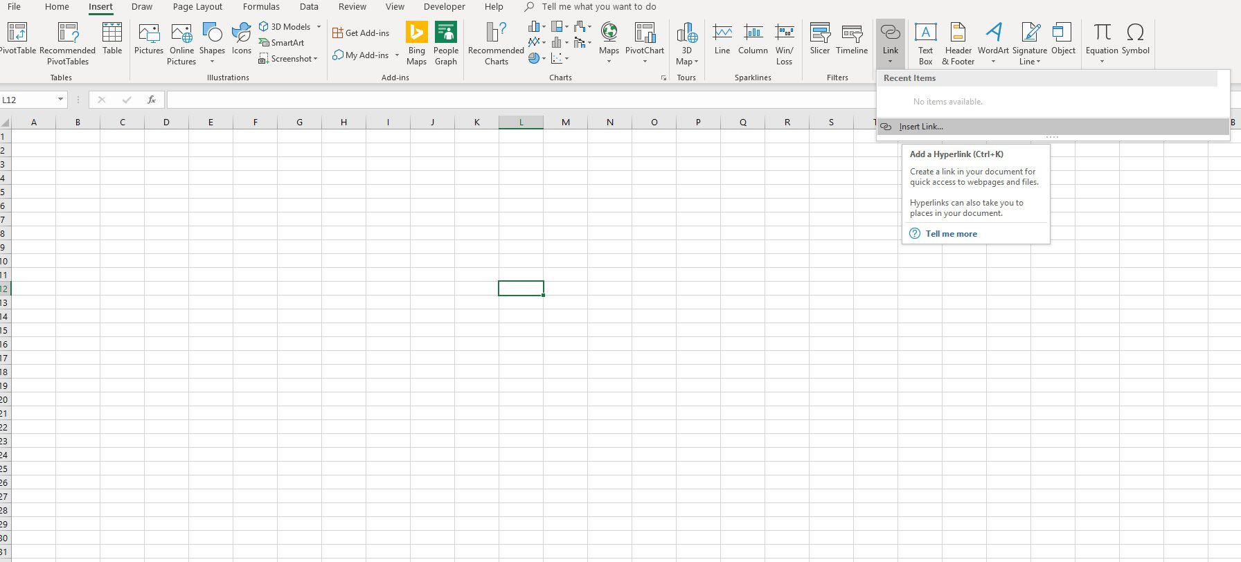how to create hyperlink in excel 2013
